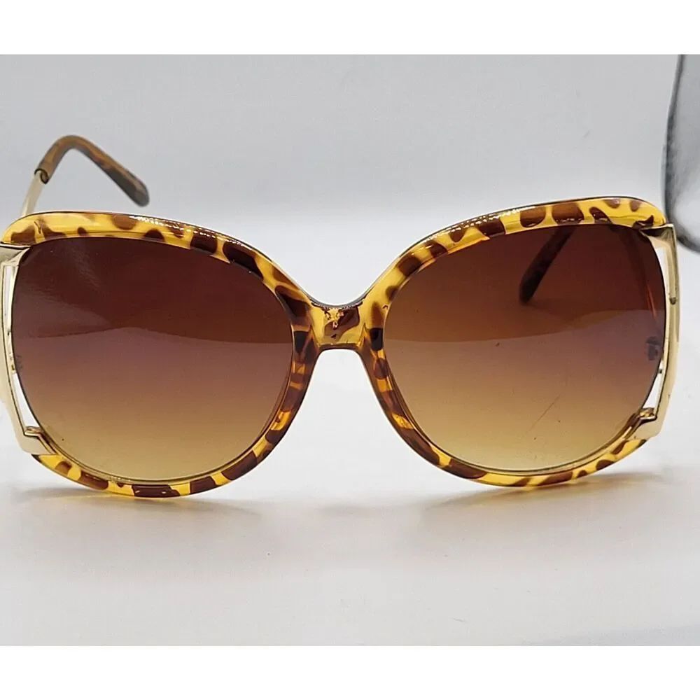 Turtleshell Inverted Oversize Sunglasses - Picture 2 of 3
